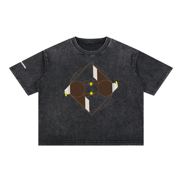 Eagles In Nuptial Flight Mineral Wash Boxy Cotton T-Shirt
