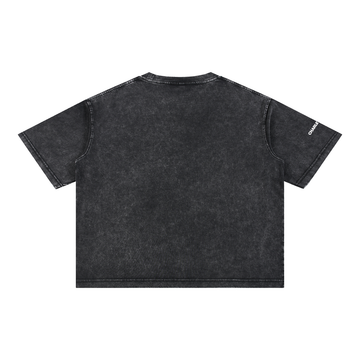 Eagles In Nuptial Flight Mineral Wash Boxy Cotton T-Shirt - 0
