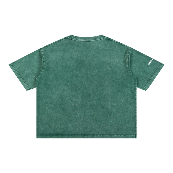 Eagles In Nuptial Flight Mineral Wash Boxy Cotton T-Shirt