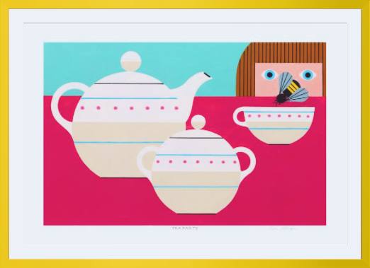 Tea Party Edie Harper Giclee Museum Quality Reproduction from Harper Original Archival Art
